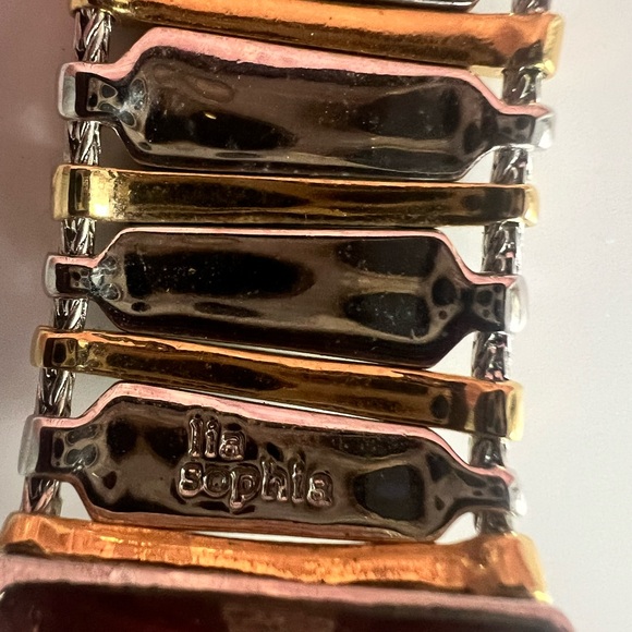 Lia Sophia Faux Turquoise and Gold Jewelry Set Vintage - Picture 9 of 9